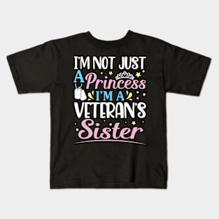 Happy Veteran Memorial Day Sister Kids T-Shirt